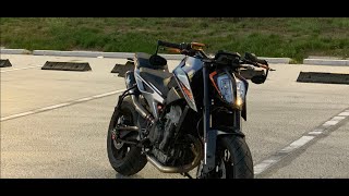 Duke 790 l 48ps RAW  Engine Sound  Austin Racing slipon [upl. by Adriena]