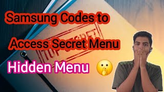 How to access Secret Menu in Samsung  Samsung Codes  Techno Karthi [upl. by Ttesil]