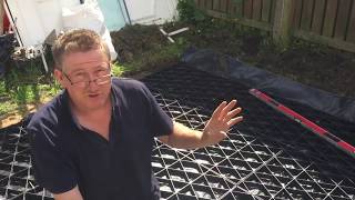 ECODECK Paving Driveway and Duramax Woodside Shed Base Grid Review Part 1 [upl. by Irrak]