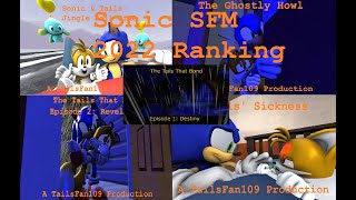 Ranking my Sonic SFM 2022 Animations from Worst to Best [upl. by Arammahs]