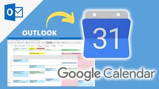 How to sync Outlook Calendar with Google Calendar  Google amp Microsoft Outlook Tutorial [upl. by Einnov]