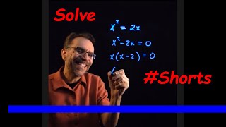 How to Solve a Quadratic Equation by Factoring shorts [upl. by Yerffej591]