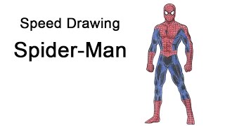 SpiderMan full body TimeLapse  Speed Drawing [upl. by Napoleon]