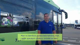 Kļūsti par mūsu kolēģi Video ar autobusa vadītāju Artjomu [upl. by Lerim]