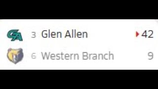 3 Glen Allen vs 6 Western Branch HS Nov15th 2024 High School Varsity Football Quarterfinals [upl. by Adnovahs582]