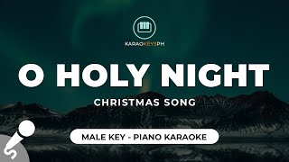 O Holy Night Male Key  Piano Karaoke [upl. by Ical914]