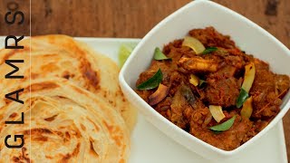 Kerala Style Spicy Mutton Roast with Flakey Laccha Paratha  Delicious Dinner Recipe [upl. by Renba]