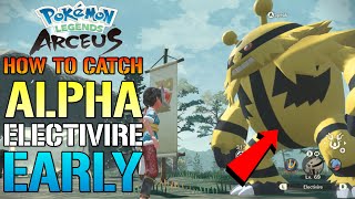 Pokemon Legends Arceus How To Catch ALPHA Electivire The EASY Way Early In The Game [upl. by Anev]