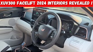 XUV300 FACELIFT 2024 INTERIORS OUT  PRICE  FEATURES all DETAILS  mahindraxuv300cretapunch [upl. by Collete]