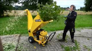 QKK15E  Schredder Häcksler Benzin 152 PS 420 ccm Holzhäcksler Gartenschredder Zerkleinerer [upl. by Nodaj457]