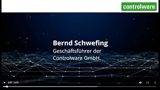 Bernd Schwefing  Geschäftsführer  CEO  Controlware GmbH [upl. by Silyhp]