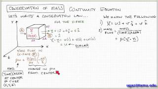 Conservation of Mass part 2  Lecture 22  Chemical Engineering Fluid Mechanics [upl. by Ploch199]