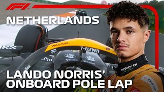 Lando Norris Pole Lap  2024 Dutch Grand Prix  Pirelli [upl. by Deaner203]