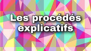 Les procédés explicatifs français 1as cours  exercice [upl. by Swetiana663]