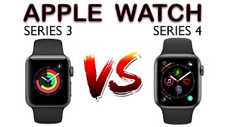 Apple Watch Series 3 vs Series 4 Comparison [upl. by Nyladnar]