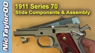 1911 Series 70 Slide Disassembly [upl. by Ahsienor]