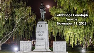 Lethbridge Cenotaph Service  Remembrance Day 2023 [upl. by Vaientina]