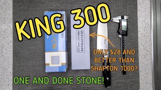 King 300 Whetstone possibly the only stone youll ever need Knives and Sharpening [upl. by Nemlaz]