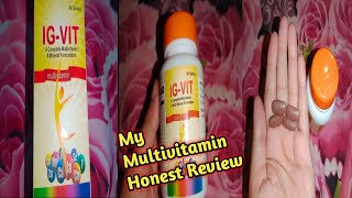 Honest Review on IGVIT Multivitamin Tablets Skin Hairamp Nail Supplement [upl. by Aneelas]