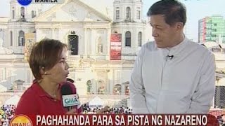 UB Paghahanda para sa Pista ng Nazareno sa Lunes tuloytuloy pa rin [upl. by Aia515]