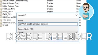 Disable Windows Defender via GPO [upl. by Noelc233]