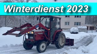 Gutbrod 4300 D im Winterdienst Einsatz als Schneepflug [upl. by Ettegdirb495]