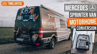 Mercedes Sprinter Motorhome Conversion  10 Minute Timelapse DIY [upl. by Aillicsirp]