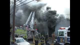 North Arlingtonnj Fire Department Multiple Alarm Fire [upl. by Macmullin]