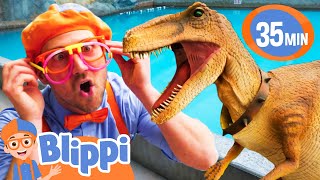 Blippi Meets Stanley The Dinosaur  BEST OF BLIPPI TOYS  Educational Videos for Kids [upl. by Naujit]