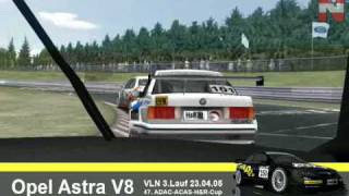 rFactor VLN 2005 NLC  Opel Astra DTM [upl. by Llenaj]