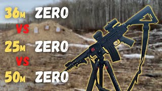 WS MCR  25m 50m vs 36m Zero  Whats The Best Distance to ZERO Your Rifle [upl. by Spurgeon236]