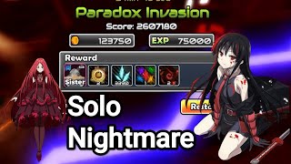 Anime world tower defense Paradox Invasion Solo Nightmare [upl. by Nealy]