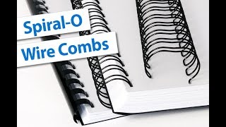 SpiralO Wire Binding Comb Overview  Binding101 [upl. by Letitia]