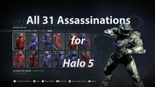 All 31 Assassinations for Halo 5 [upl. by Chrisman962]