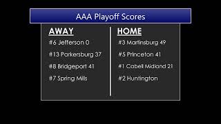 WV High School AAA Football Quarterfinals 6 Jefferson Cougars  3 Martinsburg Bulldogs 111723 [upl. by Genvieve]