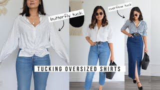 5 Ways to Tuck Oversized Shirts Seamlessly [upl. by Tillie466]