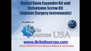 Bone Expander and Osteotome Screw Kits [upl. by Roddy585]