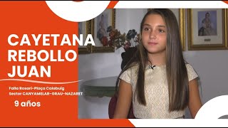 Candidatas a Fallera Mayor Infantil de Valencia 2025 Cayetana Rebollo Juan [upl. by Oironoh921]