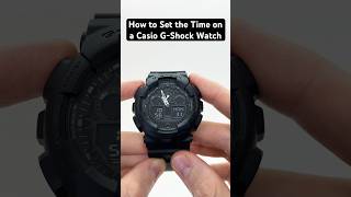 How to Set the Time on a Casio GShock Watch gshock casio casiogshock [upl. by Imoyaba]