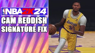 Cam Reddish Signature Fix NBA2K24 [upl. by Eclud660]