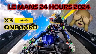 Canepa onboard at Le Mans 24h 2024  Front view  Yamaha R1 [upl. by Namlas]