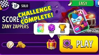 Zany Zappers Score Rally Solo Challenge Score 1200 Points [upl. by Nolra]