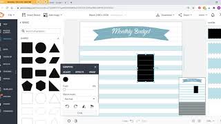 How to make a printable using PicMonkey step by step tutorial  monthly budget tracker [upl. by Faline]