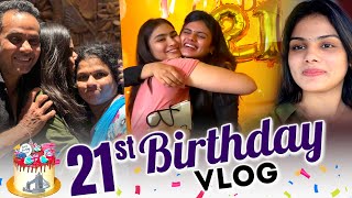 My Birthday Vlog ❤️🎉  21st Birthday 🥳  How I spend my day ❤️  Akshitha Ashok [upl. by Aramat]