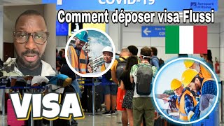 Bonne nouvelle pour Visa Italie Flussi 2025 comment déposer [upl. by Anavi]