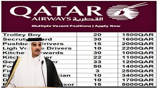 JOBS IN QATAR AIRWAYS 2024 ∆ FRESHERS CAN ALSO APPLY THIS JOB ∆ DIRECT CV SELECTION ∆ QATAR JOBS [upl. by Rebeka]