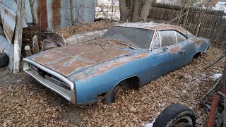 Charger 500 sitting in yard full of Mopars for 20 years [upl. by Petr]