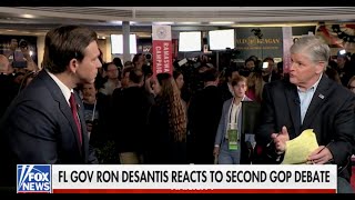 Ron DeSantis joined Sean Hannity following the second GOP primary debate [upl. by Amsa876]