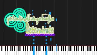 How to play Determinate by Lemonade Mouth on Piano Sheet Music [upl. by Goodyear]