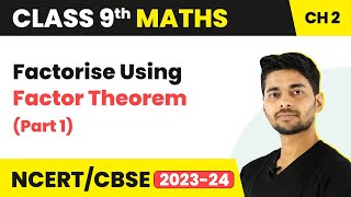 Factorise Using Factor Theorem Part 1  Polynomials  Class 9 Maths [upl. by Malchus]